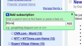 Subscribing to Feeds with Google Reader