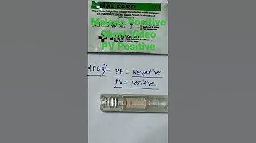#malaria test positive report short video#pv positive#