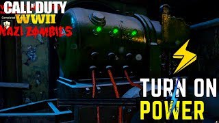 HOW TO TURN ON POWER GUIDE MYSTERY BOX WW2 NAZI ZOMBIES CALL OF DUTY