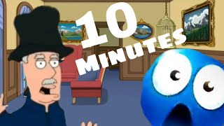 dancing walking rearranging furniture but it’s for 10 minutes and 8 seconds
