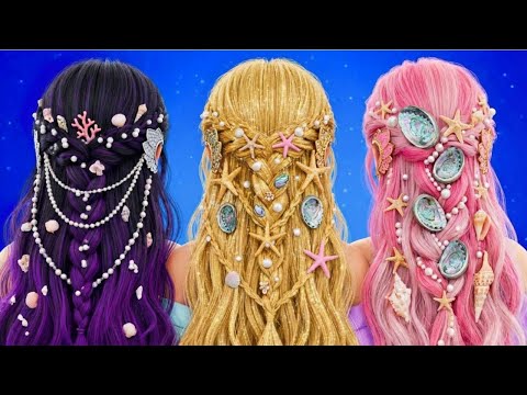 Cheveux Noirs 🖤 vs Roses 💖chez les SIRÈNES ! Battle de Makeover Mermaid ÉPOUSTOUFLANTE😱