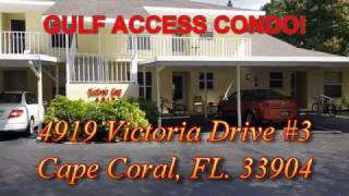 Beautiful gulf access condo! 4919 victoria dr. #3 , cape coral, fl
33904