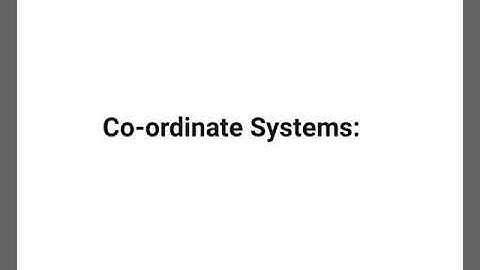 Coordinate Systems (EMT)