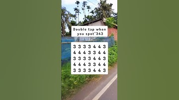 Double tap when you spot"343 #search #puzzle #shorts