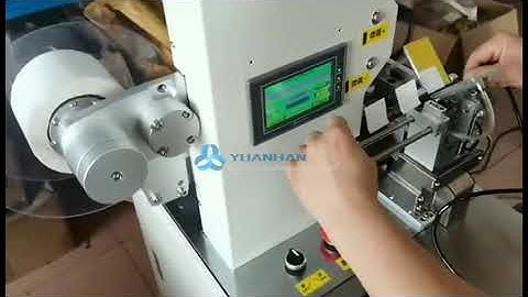 Semi-auto Label Folding Machine for Wire and Cable, Wire Harness Flag Label Application Machine