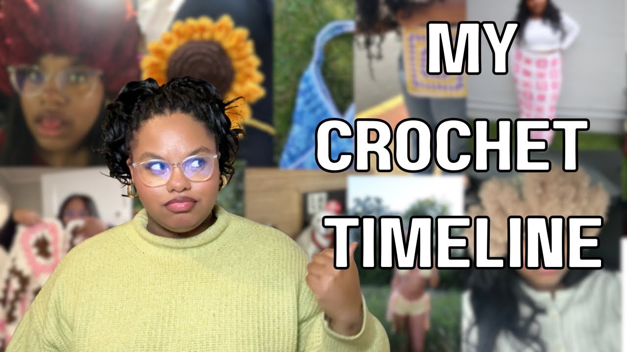 всё, что я связала крючком с 2023 года | моя хронология вязания крючком (от новичка до настоящего...