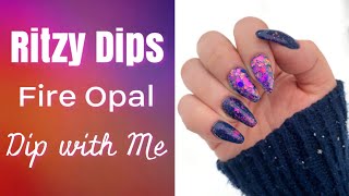 Fire Opal Ritzy Dips | HOW TO CHUNKY GLITTER | Swoosh Design