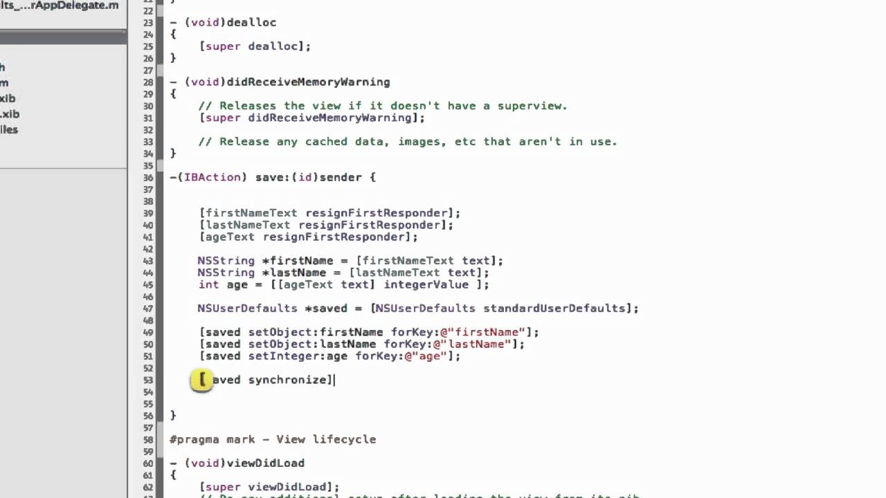 NSUserDefaults - YouTube
