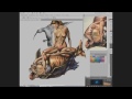 КОЛИБРИ  BORIS VALLEJO SPEED PAINTING PHOTOSHOP