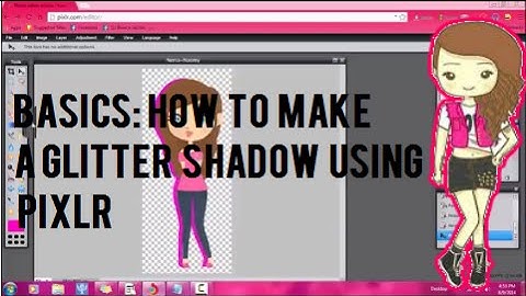 Basics: How to make a Glitter Shadow using Pixlr