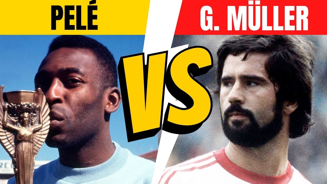 Pelé vs Gerd Müller ⚽ Legendary #Football Players Stats