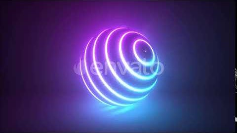 Abstract Colorful Glowing Neon Light Sphere | Motion Graphics - Videohive template