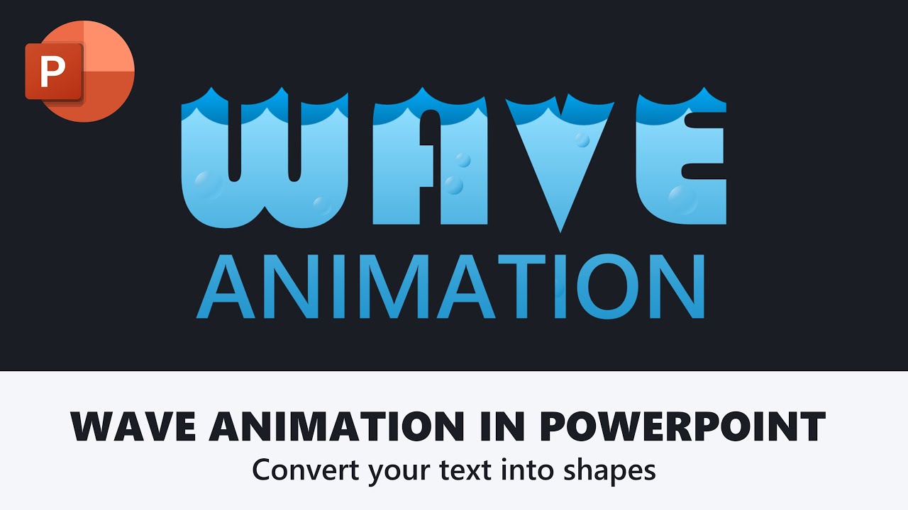 Text animation in PowerPoint: Wave, animated bar - YouTube