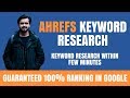 FREE Keyword Research for SEO in 2020 (Ahrefs 100% Working Technique)