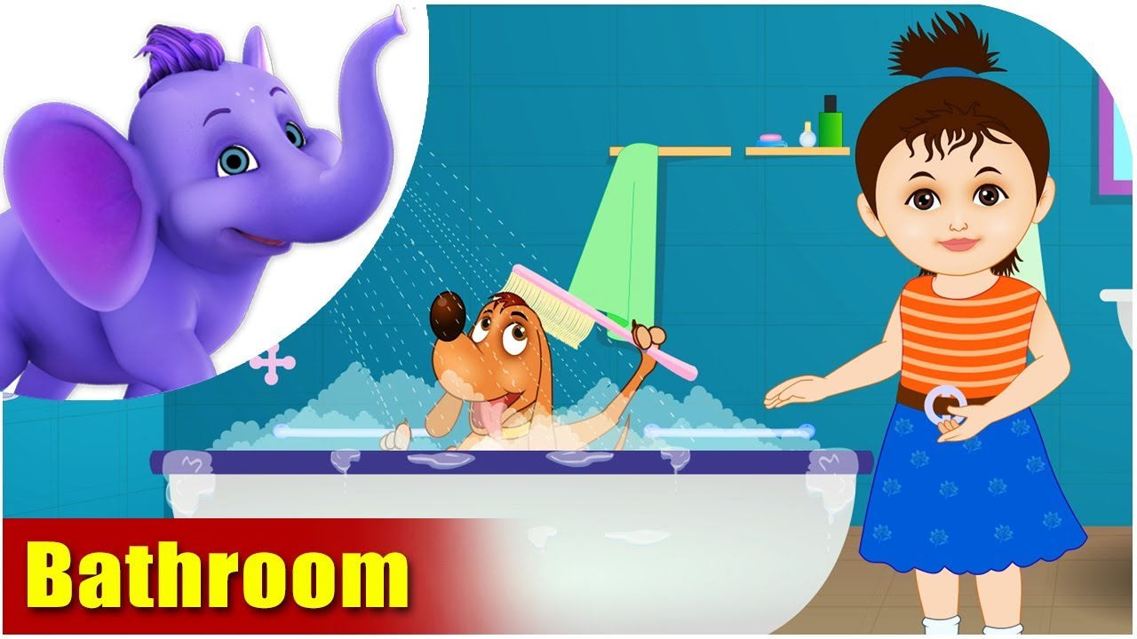 Bathroom | Learning song for Kids | 4K | Appu Series
