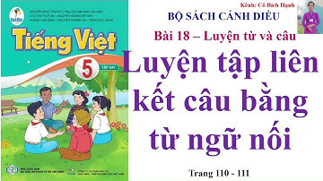 Tiếng Việt 5 cánh diều tập 2/Bài18/Luyện từ và câu: Luyện tập liên kết câu bằng từ ngữ nối trang 110