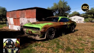 Rebuilding Dodge Challenger SRT Hellcat |  Forza Horizon 5 Gameplay | 4k | Fanatec