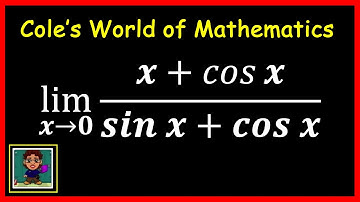 Limit of (x + xcosx)/(sinx cosx) ❖ Calculus 1