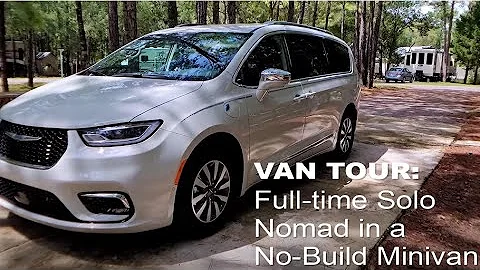 🦋 VAN TOUR: Fulltime Solo Nomad in a No-Build Minivan