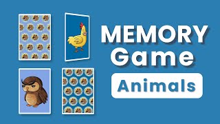 Memory Game | Birds & Farm Animals | Concentration | English Vocabulary & Pronunciation Practice screenshot 4