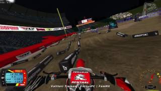 MX Simulator | 2017 SX 450 main EMF Anaheim 1 Valtteri Tiainen