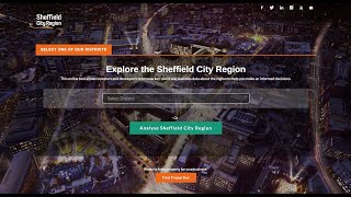 Tour the Sheffield Region (UK) online site selection data tool