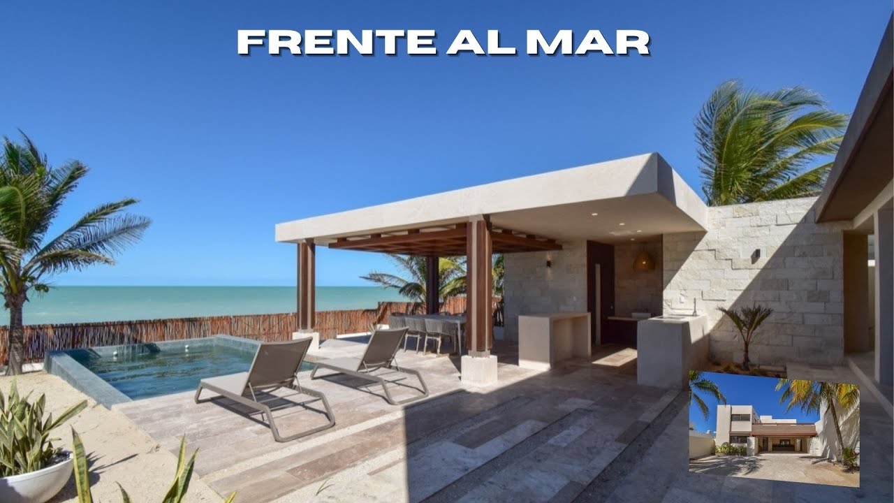 BELLÍSIMA casa FRENTE AL MAR en Chuburná Puerto, Yucatán ¡con 5 recámaras! $21,000,000 MXN