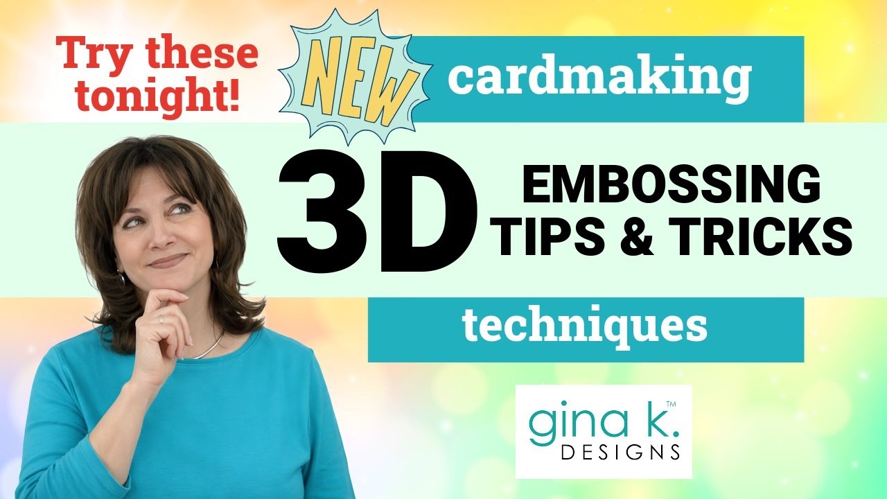 New 3D Embossing Tips and Techniques- Try these tonight! - YouTube