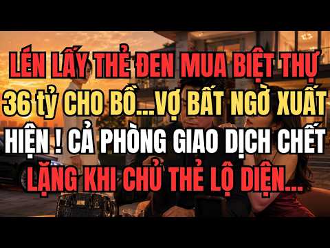 Chồng Lén Dùng Thẻ Đen Mua Biệt Thự 36 Tỷ Cho Người Tình, Không Ngờ Chủ Thẻ Xuất Hiện Khiến cả...