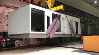 Mecart Prefab Room Installation with Crane MECART