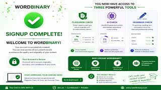 How to Create WordBinary Account (Step-by-Step) | Plagiarism, AI Detection & Grammar Check Guide