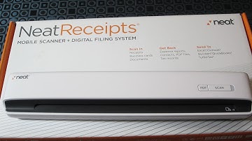 NeatReceipts Mobile Scanner + Digital Filing System (Unboxing)