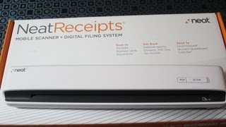 NeatReceipts Mobile Scanner + Digital Filing System (Unboxing)