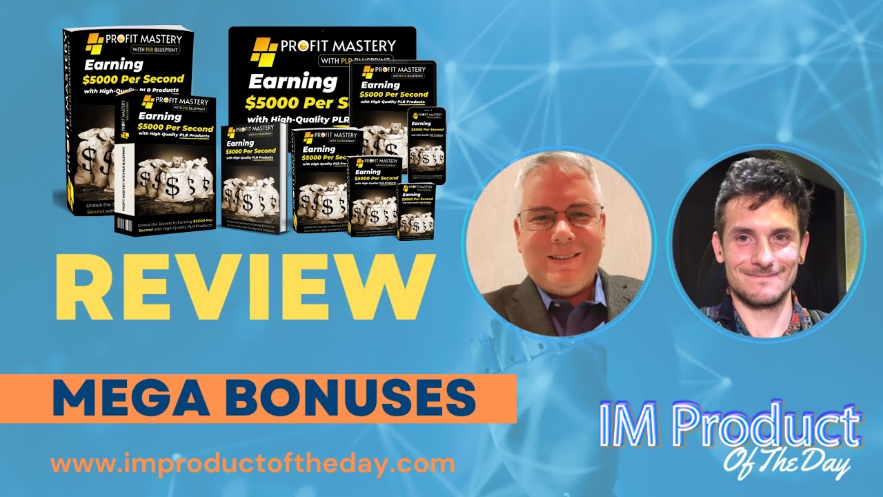 Profit Mastery with PLR Blueprint Review + Award-Winning Bonuses To ...