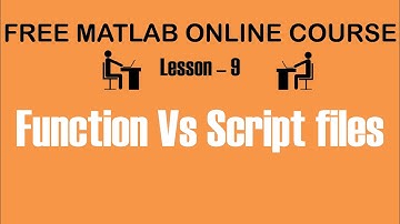 Function vs script - Lesson 9 | Free MATLAB Online course 🔥