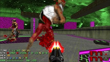 Doom 2 Death in Excess Level 11 UV with 101% in 30:09