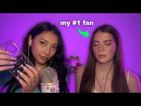 Giving my fan ASMR (ft. @Heyitsjemmaasmr)