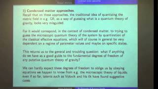 Jeremy Butterfield: On Philosophy of Quantum Gravity
