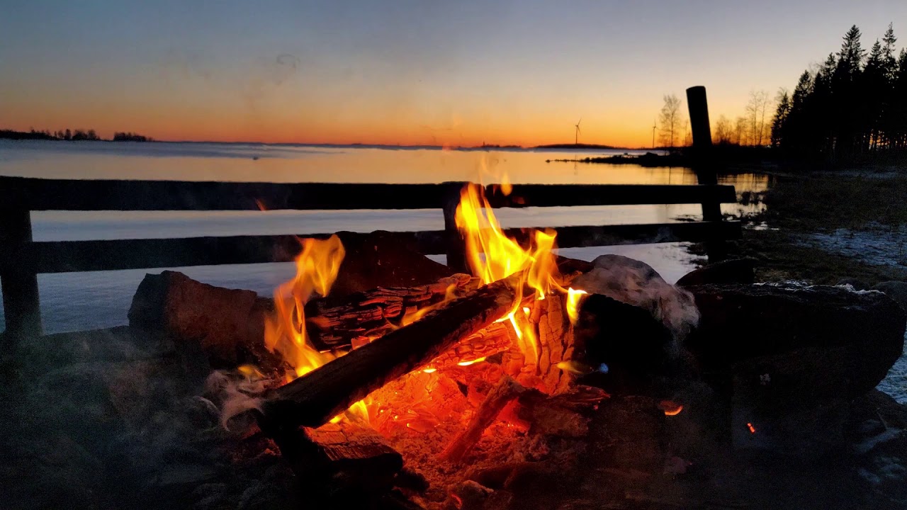 Visual Reference: Nordic Fireplace 2 Hours Straight Calming Stress Relief