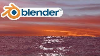 Ocean Sunset in Blender- Timelapse