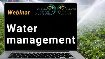Water management - focus on the management of water protection areas I Webinar
