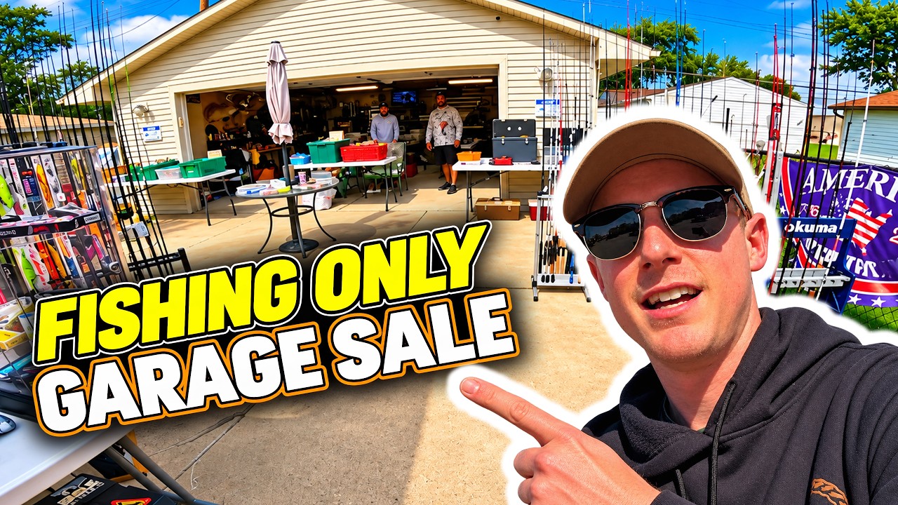 Garage Sale LOADED With ONLY Fishing Gear!!