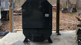 Portage and Main outdoor wood boiler install overview - YouTube