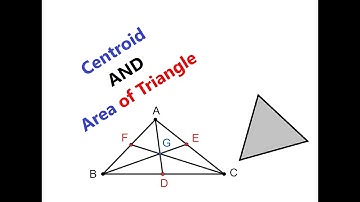 CENTROID OF A TRIANGLE | AREA OF A TRIANGLE| COORDINATE GEOMETRY