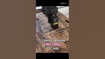 Engraving with TwoTrees H40 + 20W Laser Module #shorts