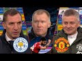 Leicester vs Man United 2-2 Paul Scholes Praise Bruno Goal & Assists🔥 Solskjaer And Rodgers Reaction