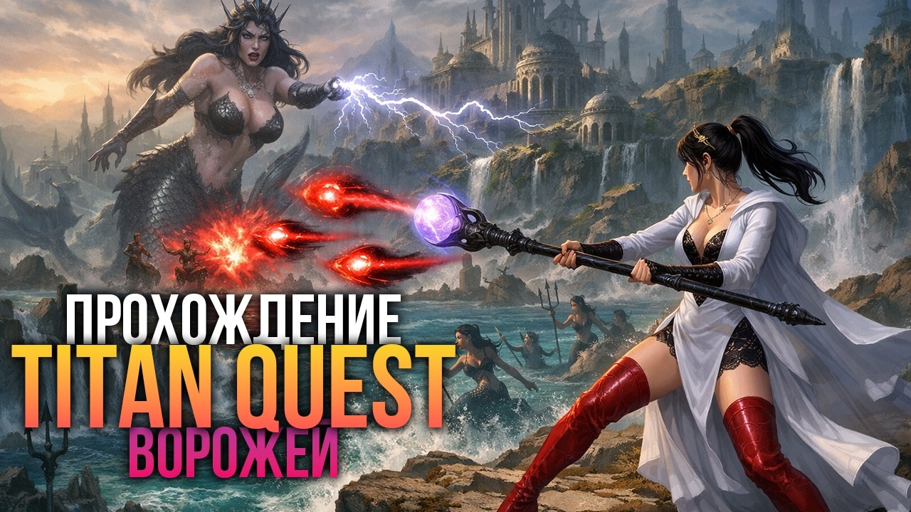 Titan Quest самый необычный маг! Ворожей - Дух и Грёзы, Норма, Атлантида, Царство Аида, Север #4