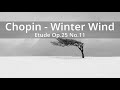 쇼팽 겨울바람 Chopin, Étude No. 11 in A Minor, Op. 25 ‘Winter Wind’