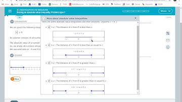 Solving an absolute value inequality: Problem type 1
