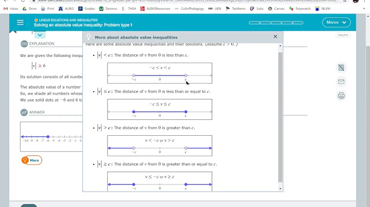 Solving an absolute value inequality: Problem type 1